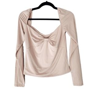 Wilfred Aritzia Women's Long Sleeve Plink Feminine Top Shirt Large